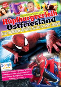 spiederman hüpfburg für kids und events , Hüpfburg Verleih Ostfriesland , Events für Kinder & Privat Veranstaltungen